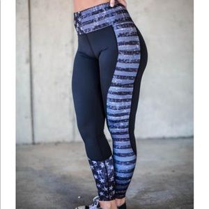 Curves and combat boots leggings.